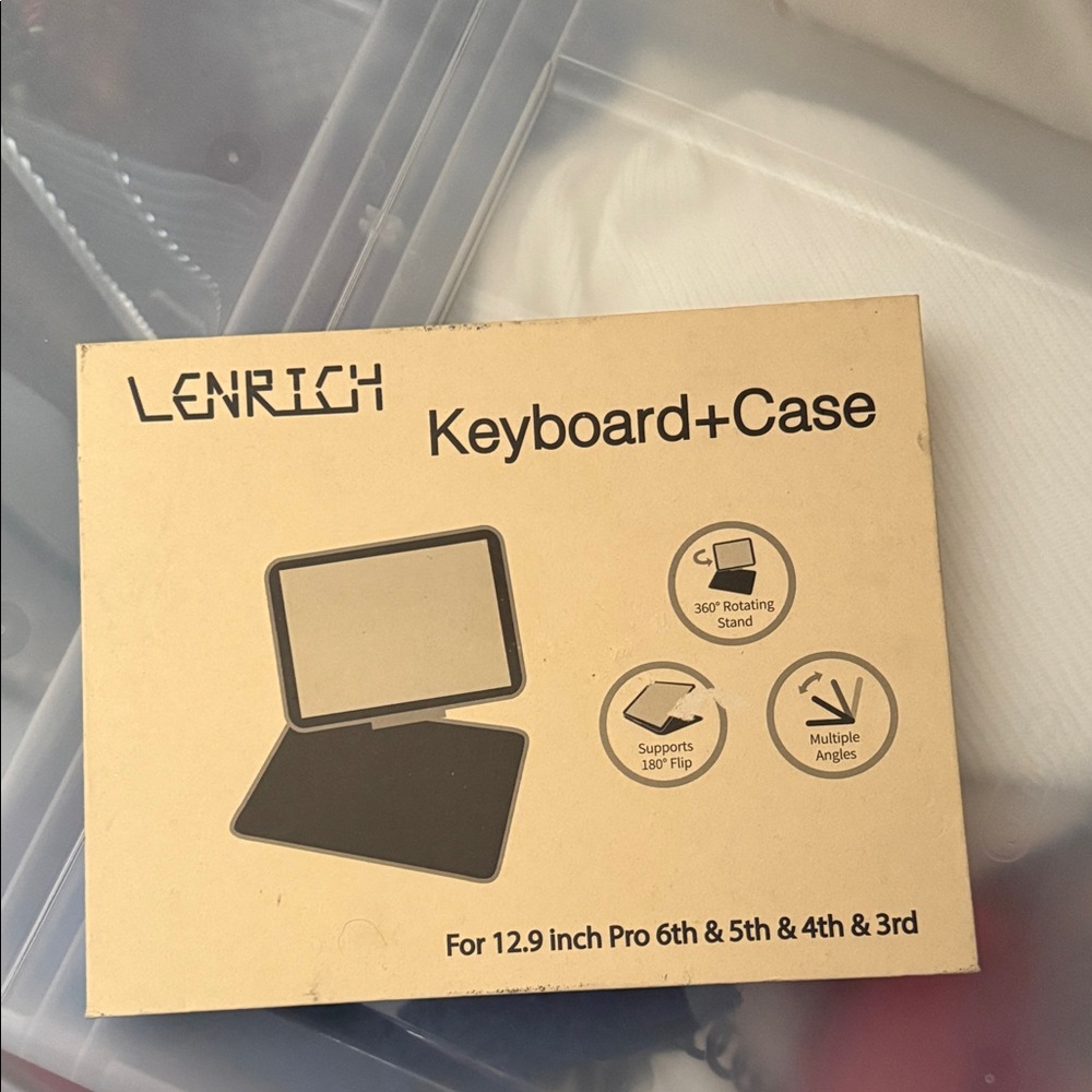 Black Tablet Keyboard Case for 12.9 inch Pro